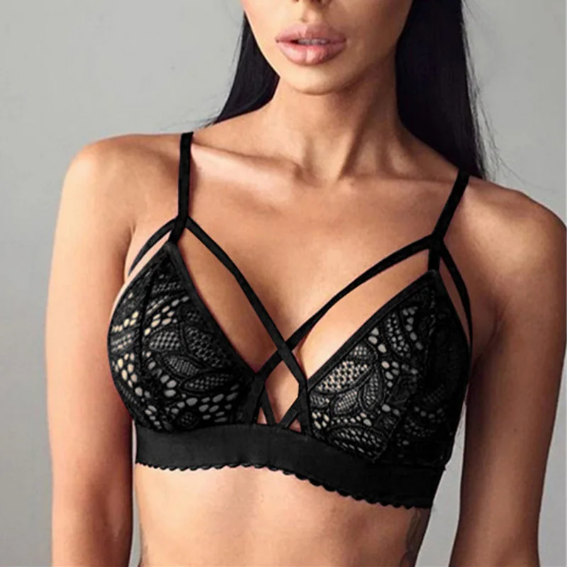 Women Sexy Crossing Bandage Crop Tops Sheer Lace Bra Top Seamless Black Bralette Wireless bustier Tank Top Camis Sexy Lingerie
Women Sexy Crossing Bandage Crop Tops Sheer Lace Bra Top Seamless Black Bralette Wireless bustier Tank Top Camis Sexy Lingerie