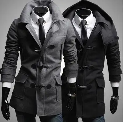 Men's Trendy Slim Fit Toggle Duffle Coat With Hoodie Black Grey Coats Notched Collar Windproof Stylish Dust Coat for Men Warmful
Men's Trendy Slim Fit Toggle Duffle Coat With Hoodie Black Grey Coats Notched Collar Windproof Stylish Dust Coat for Men Warmful
