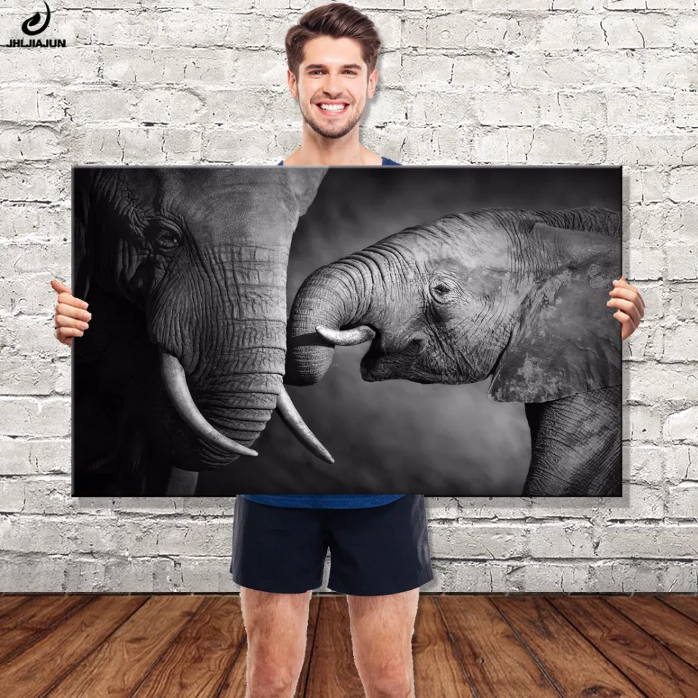 Modern Black White Art Poster Print Elephant Love Son Canvas Painting Poster Wall Animal Picture Living Room Bedroom Decoration
Modern Black White Art Poster Print Elephant Love Son Canvas Painting Poster Wall Animal Picture Living Room Bedroom Decoration