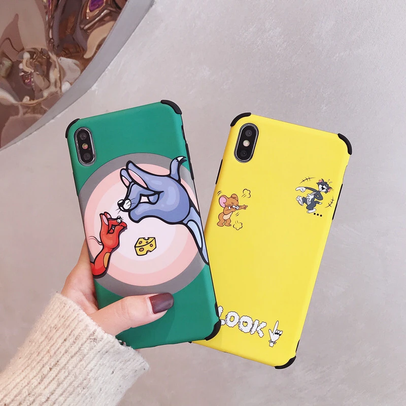 maosenguoji Liquid Feel Anti-knock funny Cartoon tom cat jerry fashion Mobile Phone Case for iphone 6 6s 7 8 plus X 10 XR XS MAX 
maosenguoji Liquid Feel Anti-knock funny Cartoon tom cat jerry fashion Mobile Phone Case for iphone 6 6s 7 8 plus X 10 XR XS MAX
