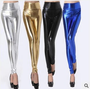 Fashion High Waist Sexy Shiny Neon Metallic Leggings Brand Punk PU Slim Leggings Women Skinny Pants Black Blue Gold Silver L05
Fashion High Waist Sexy Shiny Neon Metallic Leggings Brand Punk PU Slim Leggings Women Skinny Pants Black Blue Gold Silver L05