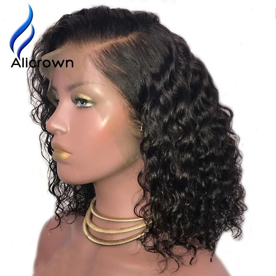 ALICROWN 13*6 Deep Part Lace Front Human Hair Wigs With Baby Hair Brazilian Remy Short Curly Lace Front Bob Wigs Pre Plucked
ALICROWN 13*6 Deep Part Lace Front Human Hair Wigs With Baby Hair Brazilian Remy Short Curly Lace Front Bob Wigs Pre Plucked
