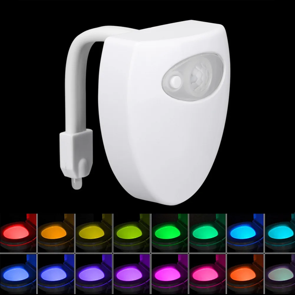 WC Motion Sensor Night Light Led Toilet Light on The Toilet Seat Light Body Sensor Lamp Motion Sensor Auto Waterproof 16 Color
WC Motion Sensor Night Light Led Toilet Light on The Toilet Seat Light Body Sensor Lamp Motion Sensor Auto Waterproof 16 Color