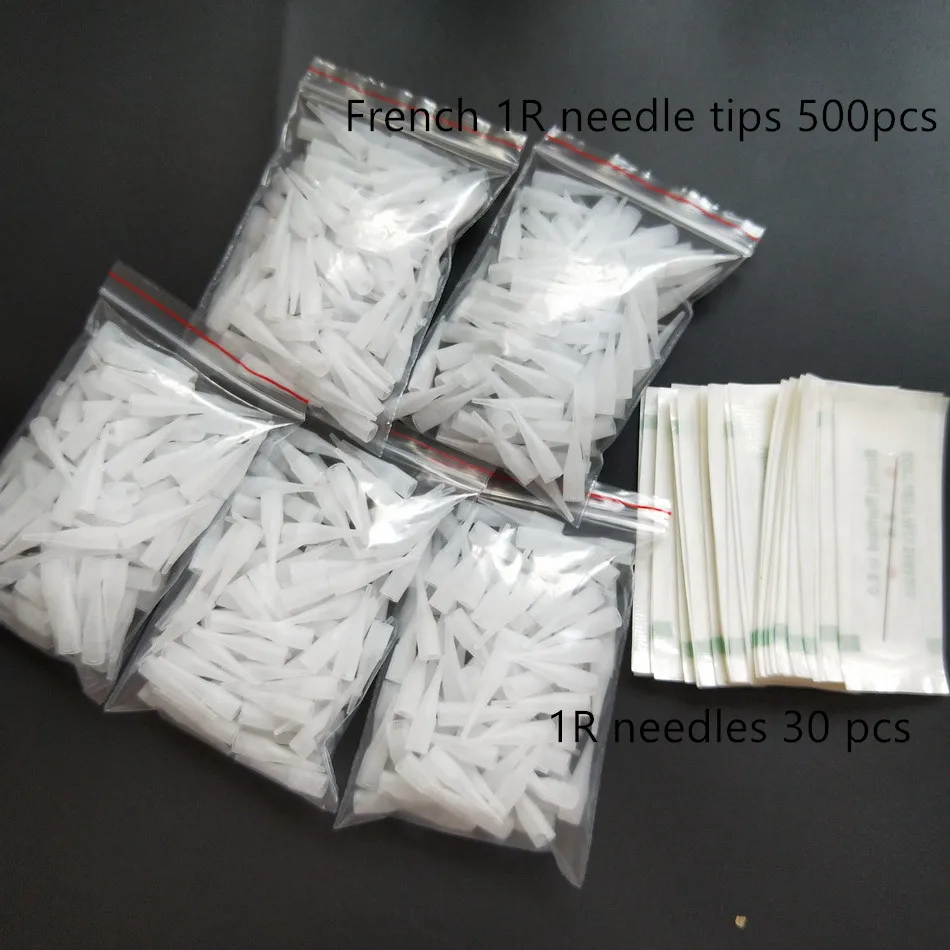 500pcs 1R Small Size Needle Tips Permament Makeup Gaintsun Long Nipple Nozzle Caps with 30pcs 1R Needles as a Gift
500pcs 1R Small Size Needle Tips Permament Makeup Gaintsun Long Nipple Nozzle Caps with 30pcs 1R Needles as a Gift