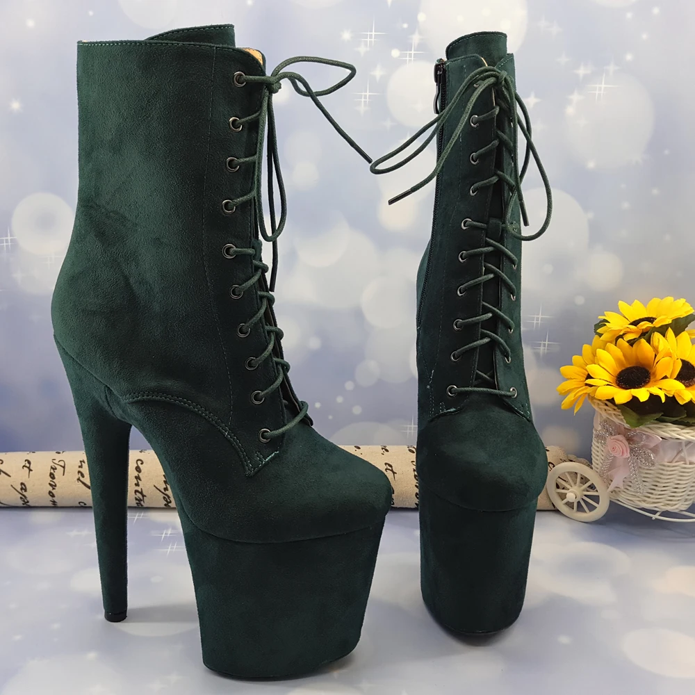 Heel platform Boots closed toe Dancing boot