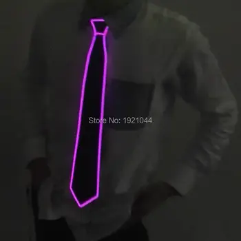 2020 Hot Sales EL Wire Glowing Tie Color Pink Light up LED Glow Tie for Men Decoration with DC-3V Sound activated Drive
2020 Hot Sales EL Wire Glowing Tie Color Pink Light up LED Glow Tie for Men Decoration with DC-3V Sound activated Drive
