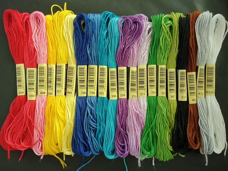 100pcs/lot New brand Yard Embroidery Thread Cross Stitch Thread Floss Skeins CXC Similar DMC
100pcs/lot New brand Yard Embroidery Thread Cross Stitch Thread Floss Skeins CXC Similar DMC