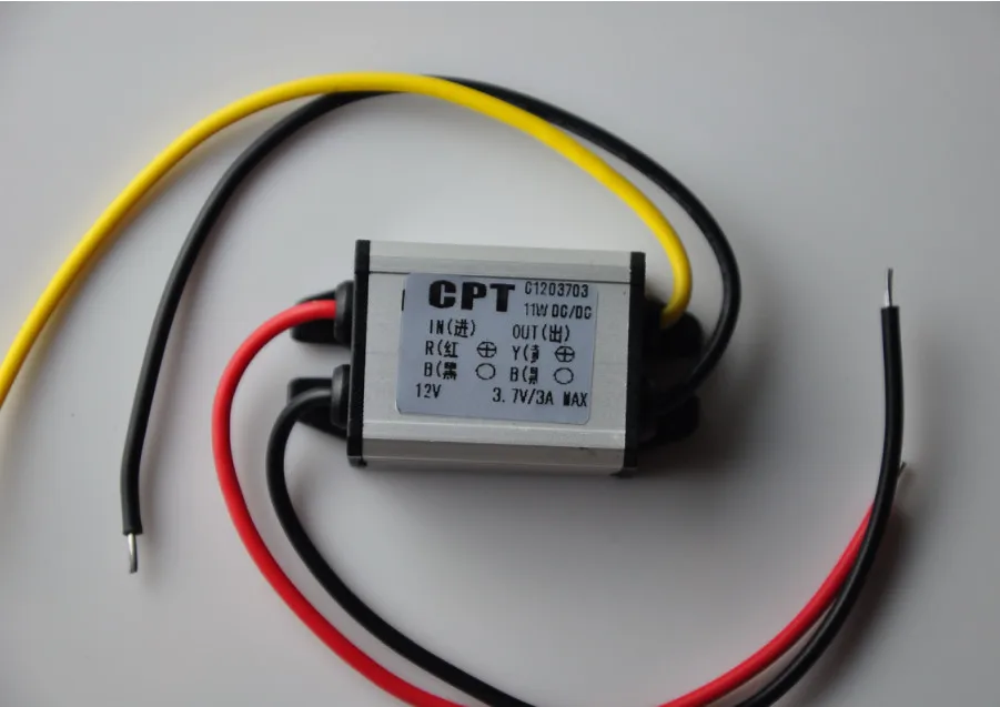DC12V (6V-20V)step down to 3.7V 3A 11W DC buck convertor Module car power adapter waterproof
DC12V (6V-20V)step down to 3.7V 3A 11W DC buck convertor Module car power adapter waterproof