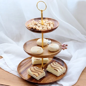 Acacia Wood Fruit/Cake Tray Three-layer Snack Rack Modern Solid Wood Living Room Afternoon Tea Pastry Cake/Bread Plate
Acacia Wood Fruit/Cake Tray Three-layer Snack Rack Modern Solid Wood Living Room Afternoon Tea Pastry Cake/Bread Plate