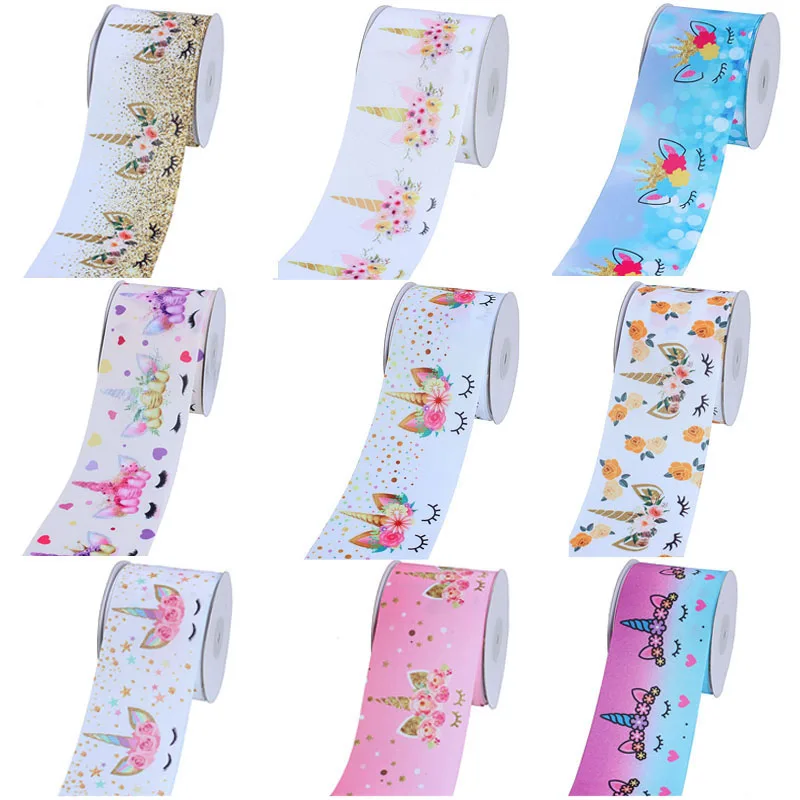 FLRA Ribbon (50 yards/lot) Flora Ribbons unicorn horns printed grosgrain ribbon for kids DIY
FLRA Ribbon (50 yards/lot) Flora Ribbons unicorn horns printed grosgrain ribbon for kids DIY