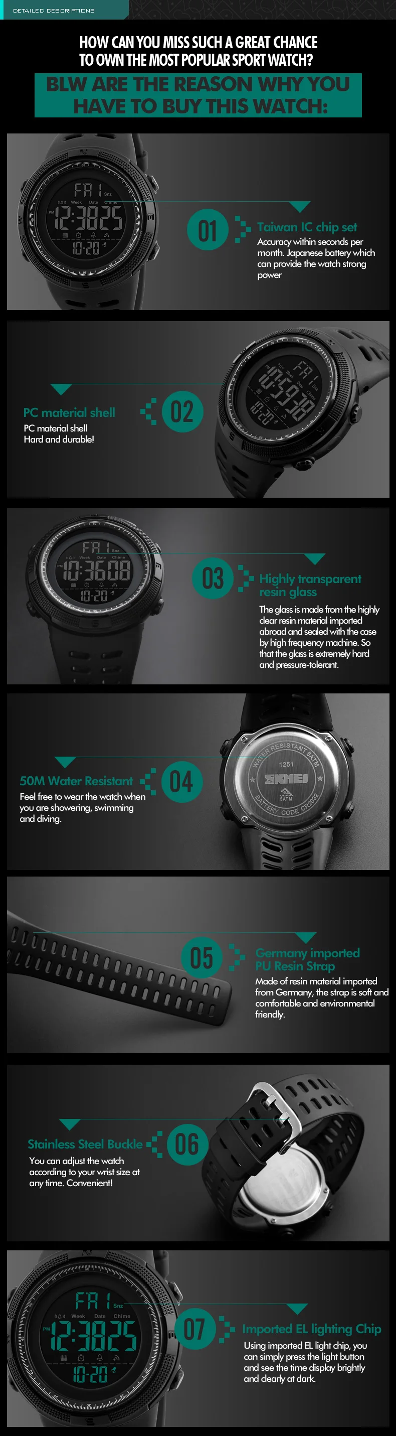 skmei watch 1266 manual