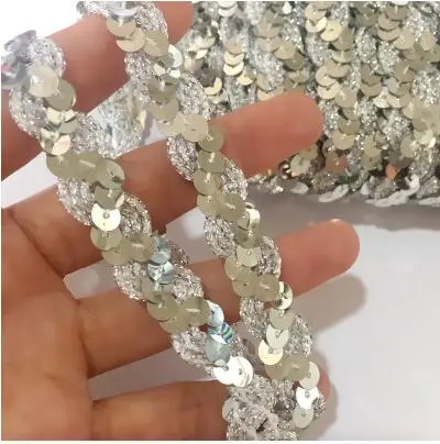 SICODA Christmas Lace 5meters Sequined S Floral Ribbon Tape Bandlet Bobbin Tapes Lace garment trimmings shoes decoration lace
SICODA Christmas Lace 5meters Sequined S Floral Ribbon Tape Bandlet Bobbin Tapes Lace garment trimmings shoes decoration lace