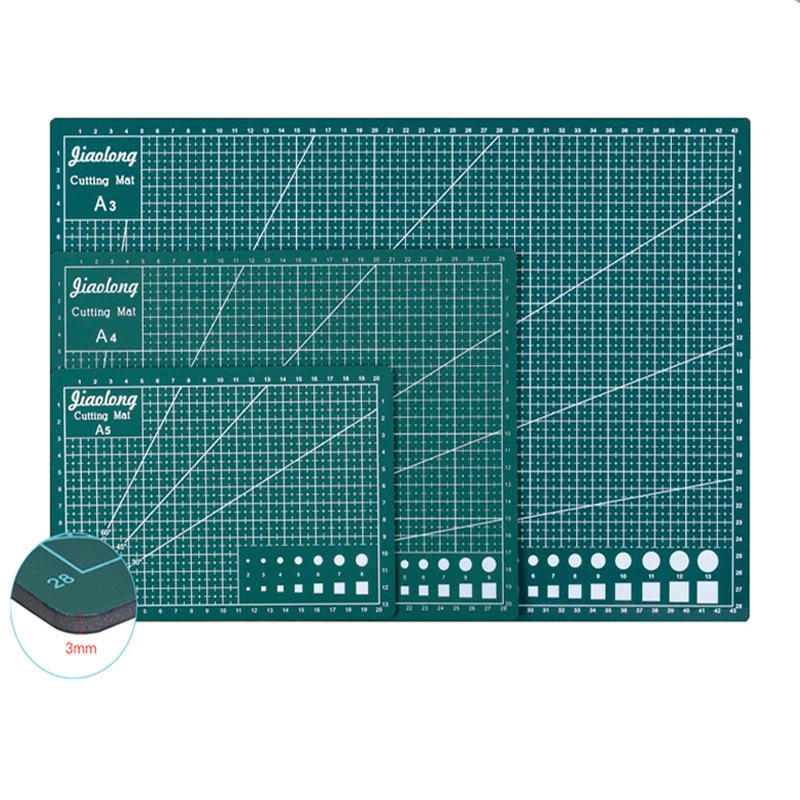 A3/A4/A5 Cutting Mat PVC Patchwork Tools Manual DIY Tool Cutting Board Available Self-healing Cutting Pad
A3/A4/A5 Cutting Mat PVC Patchwork Tools Manual DIY Tool Cutting Board Available Self-healing Cutting Pad