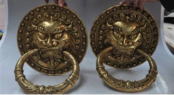 ymying 1020++++++12" china fengshui brass fu foo dog lion bat statue Door catch Door knocker Gate
ymying 1020++++++12" china fengshui brass fu foo dog lion bat statue Door catch Door knocker Gate