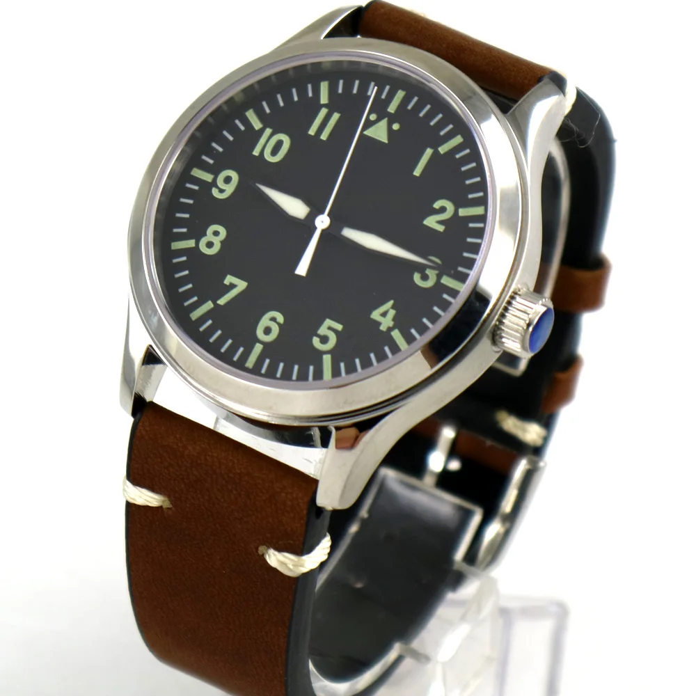 42mm Corgeut Sterile dial Sapphire Glass black dial Automatic mechanical Mens Watch
42mm Corgeut Sterile dial Sapphire Glass black dial Automatic mechanical Mens Watch