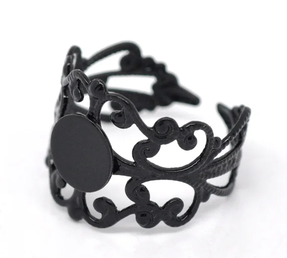 Free shipping 20 Black Adjustable Filigree Cabochon Ring Base Blank Settings US8 Jewelry Make
Free shipping 20 Black Adjustable Filigree Cabochon Ring Base Blank Settings US8 Jewelry Make