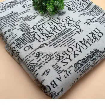 50cmx150cm 100% English alphabet printed patchwork cotton linen fabric Floral for sewing clothes bedding quilting crafts
50cmx150cm 100% English alphabet printed patchwork cotton linen fabric Floral for sewing clothes bedding quilting crafts