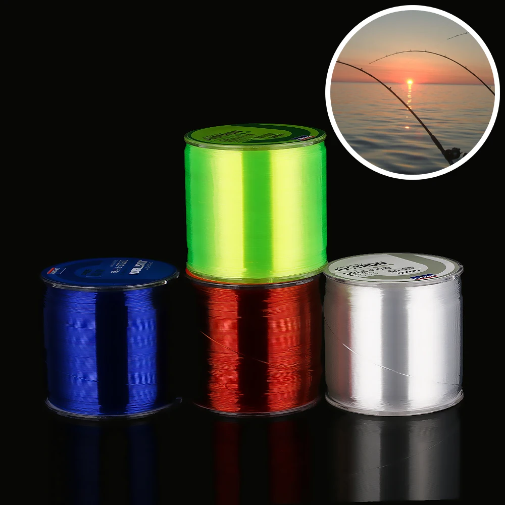 

500M Super Strong Nylon Fishing Lines Monofilament Lake Sea Fish Tackles Strong Rope Cord Fluorocarbon Durable Fishing Line