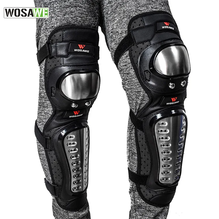 WOSAWE Stainless Steel Motorcycle Racing Knee Protector Pads Knee Protective Gear Knee Brace Support Protector Guards Kit
WOSAWE Stainless Steel Motorcycle Racing Knee Protector Pads Knee Protective Gear Knee Brace Support Protector Guards Kit