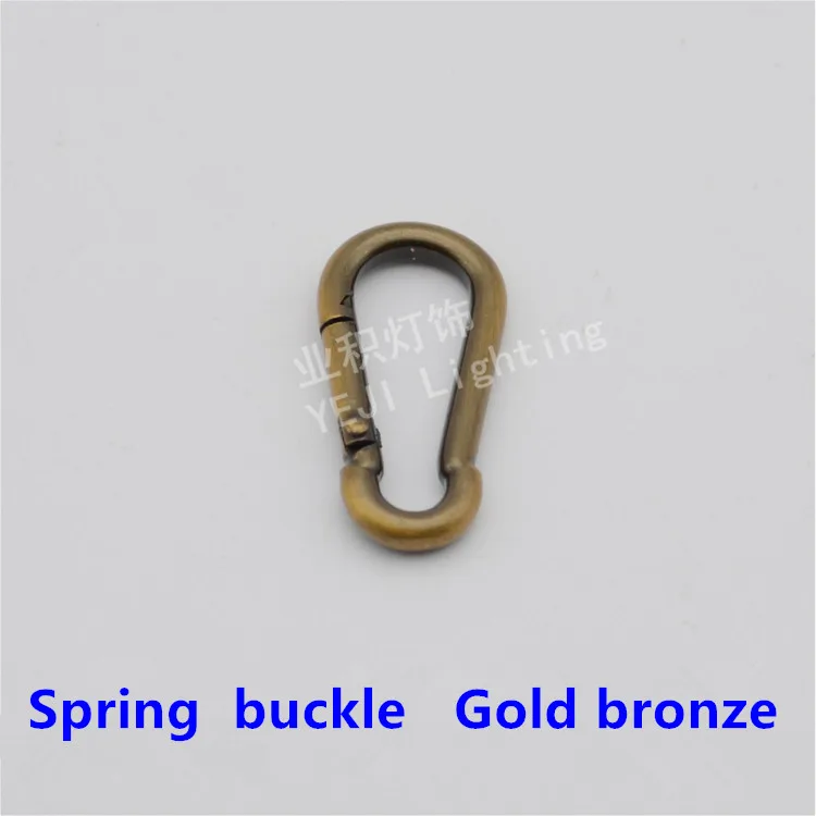 gold bronze spring catch Chains hanging chain lock Carabiner Activities buckle Crystal chandeliers Lighting Accessories DIY
gold bronze spring catch Chains hanging chain lock Carabiner Activities buckle Crystal chandeliers Lighting Accessories DIY