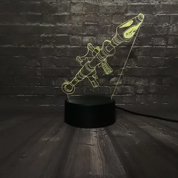 New 2019 3D illusion Led Night Lights LED Table Game Battle Machine Gun RGB Lamp Home Decor Child Kid Decor USB base Sleep Lamp
New 2019 3D illusion Led Night Lights LED Table Game Battle Machine Gun RGB Lamp Home Decor Child Kid Decor USB base Sleep Lamp