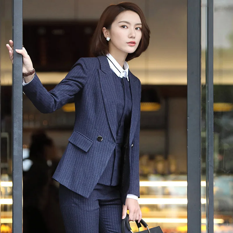 Solid And Striped Fashion Blazer Feminino Formal Jackets Women Jackets Comfortable Ladies Office Work Notched Coat Abrigo Mujer
Solid And Striped Fashion Blazer Feminino Formal Jackets Women Jackets Comfortable Ladies Office Work Notched Coat Abrigo Mujer