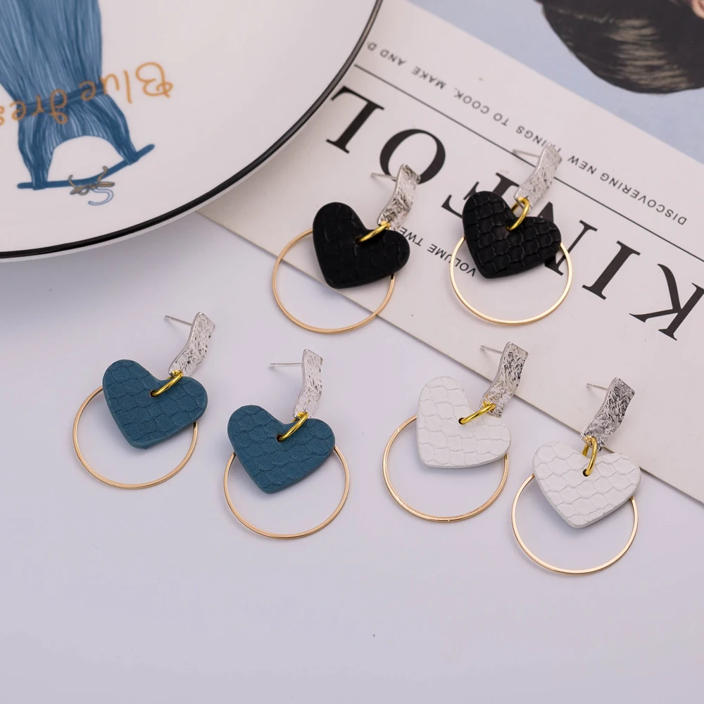 Rinhoo 1pair 2019 New Fashion Round/Heart/Rectangle Geometric Shape Leather Drop Earrings For Women's Jewelry Gift
Rinhoo 1pair 2019 New Fashion Round/Heart/Rectangle Geometric Shape Leather Drop Earrings For Women's Jewelry Gift