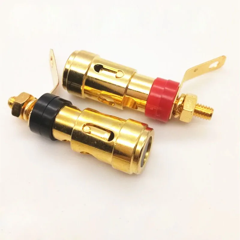 4pcs Gold-plated Push-type Spring Terminal Speaker Amplifier Spring Lock Socket Push type Spring Self-locking Terminal Large
4pcs Gold-plated Push-type Spring Terminal Speaker Amplifier Spring Lock Socket Push type Spring Self-locking Terminal Large