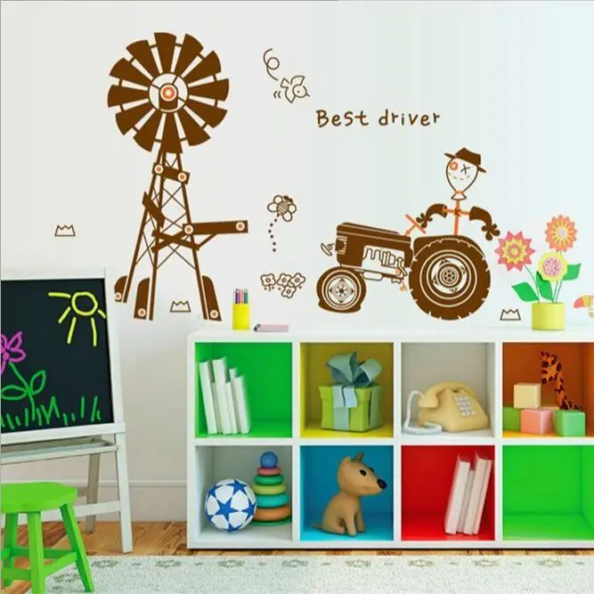 Free shipping new arrival Removable PVC Kids Wall Sticker Happy Farm With Agricultural Tractor For Kids Bedroom Wall Decor
Free shipping new arrival Removable PVC Kids Wall Sticker Happy Farm With Agricultural Tractor For Kids Bedroom Wall Decor