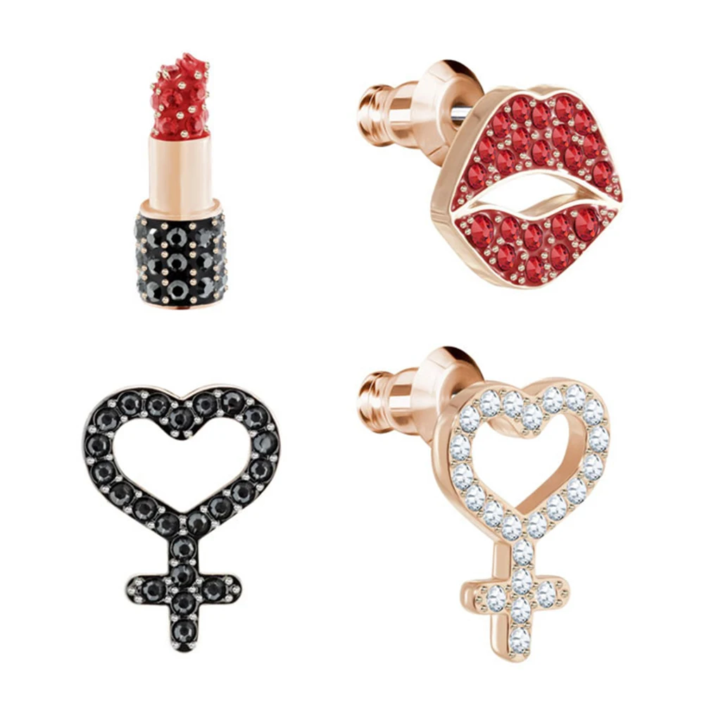 2018 Autumn New Lip, Lipstick, Four-in-one Mine Rose Gold-plated Pierced Earring Set Jewelry for Women Daughter Birthday Gift
2018 Autumn New Lip, Lipstick, Four-in-one Mine Rose Gold-plated Pierced Earring Set Jewelry for Women Daughter Birthday Gift