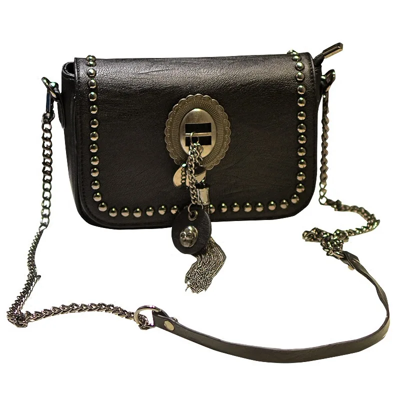 steelsir Casual Women Rivet Shoulder Bag Small Skull Zipper Vintage Retro Female Rock Leather Crossbody Bag Girls Messenger Bag
steelsir Casual Women Rivet Shoulder Bag Small Skull Zipper Vintage Retro Female Rock Leather Crossbody Bag Girls Messenger Bag