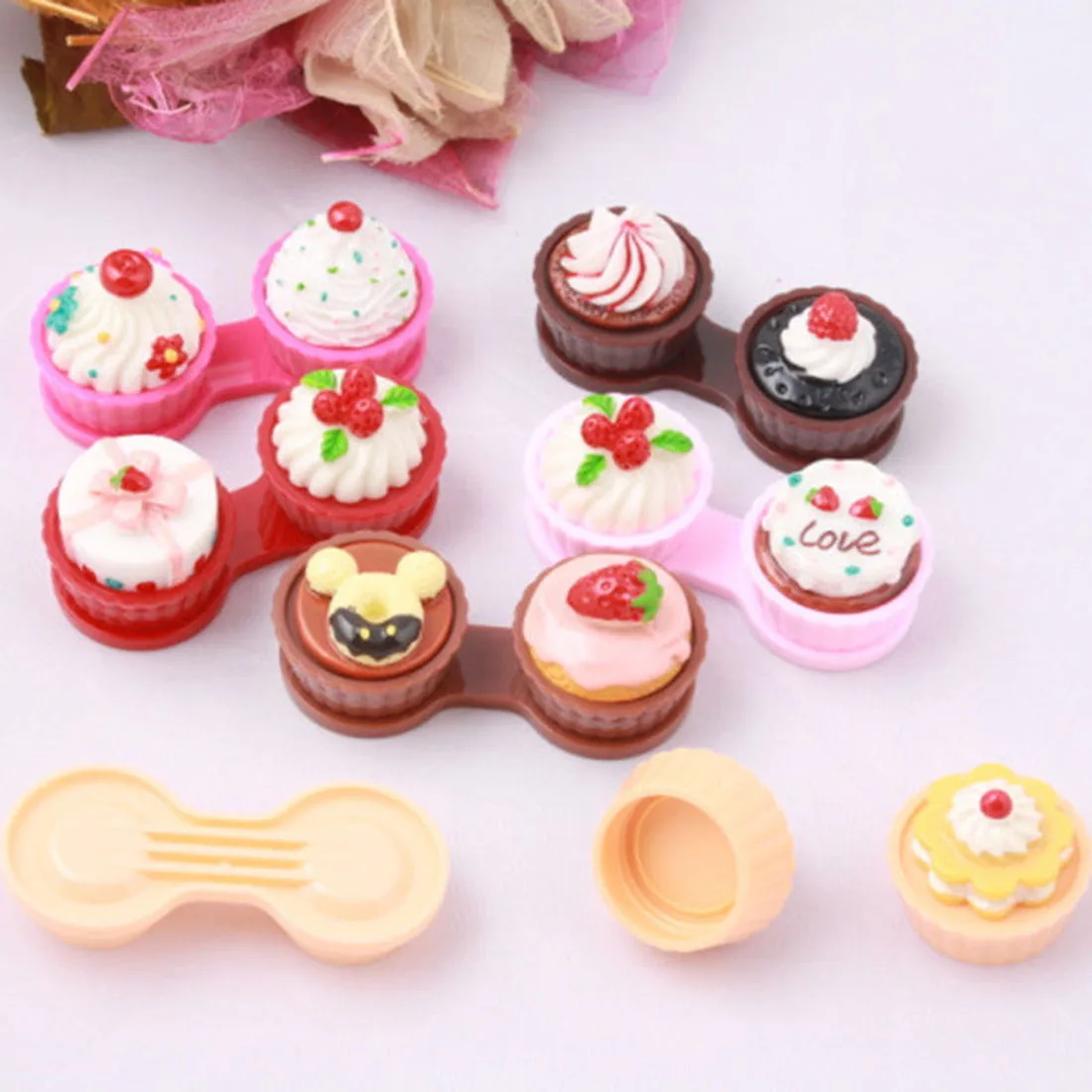 1Pcs Portable Cartoon Cute Cream Cake Travel Glasses Contact Lenses Box Contact Lens Case For Eyes Care Kit Holder Container
1Pcs Portable Cartoon Cute Cream Cake Travel Glasses Contact Lenses Box Contact Lens Case For Eyes Care Kit Holder Container