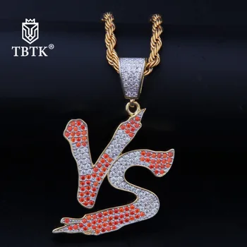 TBTK Red White Zircon Rhinestone Pendant Two-color Plating Pendant Necklace Letter Necklace Rap&Street Dance Jewelry Cool Boy
TBTK Red White Zircon Rhinestone Pendant Two-color Plating Pendant Necklace Letter Necklace Rap&Street Dance Jewelry Cool Boy