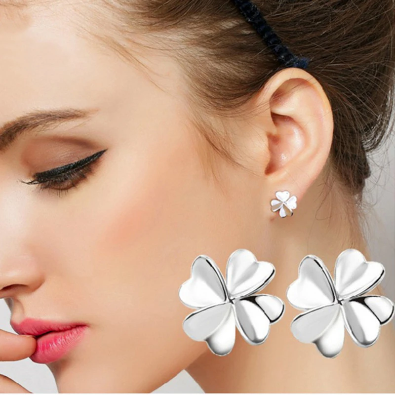 QianBei fashion silver earrings love happy clover crystal flower woman silver plated earrings 925 jewelry girl gifts wholesa
QianBei fashion silver earrings love happy clover crystal flower woman silver plated earrings 925 jewelry girl gifts wholesa