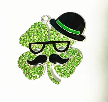 41x37mm10pcs/lot silver Zinc alloy rhinestone clover Pendants for Jewelry Necklace making
41x37mm10pcs/lot silver Zinc alloy rhinestone clover Pendants for Jewelry Necklace making