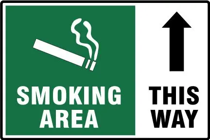 SMOKING AREA THIS WAY,6x4 inch,Self adhesive label sticker,product code PL14, free shipping
SMOKING AREA THIS WAY,6x4 inch,Self adhesive label sticker,product code PL14, free shipping