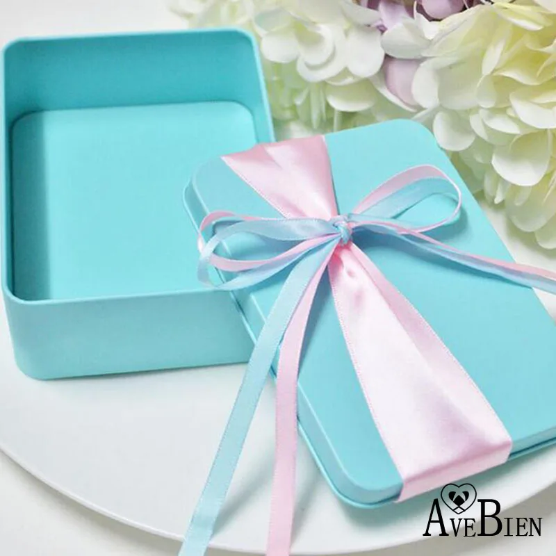 AVEBIEN 10pcs Tiffany Blue Tin Boxes with Ribbons Wedding Event Party Supplies Candy Package Box Chocolate/Jewelry Storage Boxes
AVEBIEN 10pcs Tiffany Blue Tin Boxes with Ribbons Wedding Event Party Supplies Candy Package Box Chocolate/Jewelry Storage Boxes