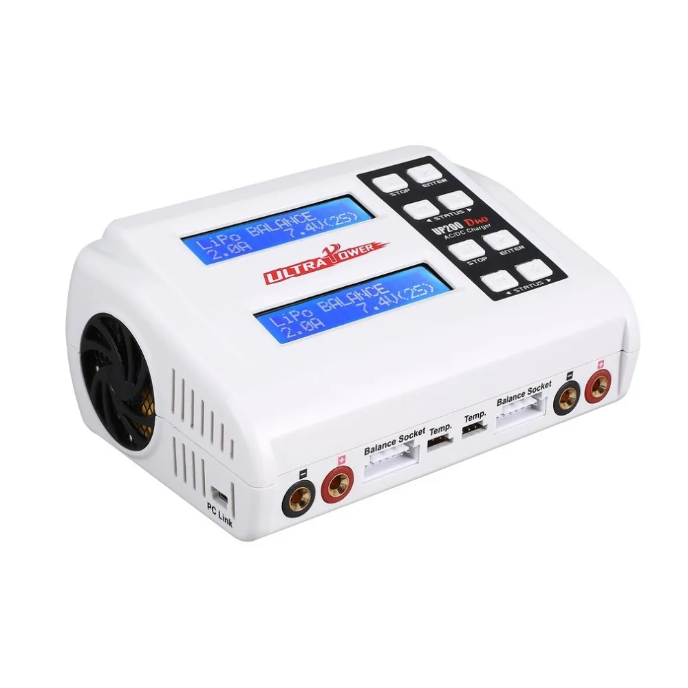 

Ultra Power UP200 DUO 200W 10A AC / DC Battery Balance Charger / Downloader for LiPo LiFe Lilon LiHV NiCd NiMh Pb RC Battery