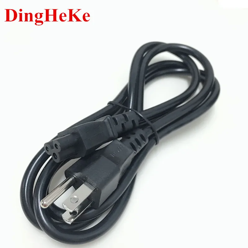 

US USA Power Cord American US Plug C5 Cloverleaf Power Supply Lead Cable Wires 1.5m 5ft For Notebook Laptop AC Adapters