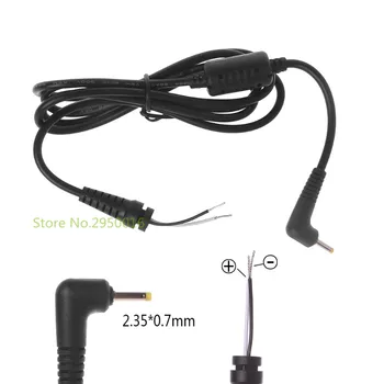 DC Power Adapter Cable L Shaped Pure Copper Plug With Pin For ASUS Eee Laptop DC Charger Cable 2.35x0.7mm Plug C26