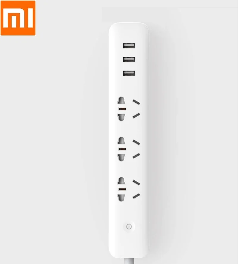 Original Xiaomi Power Strip Smart Home Electronics Charging 3 USB Extension Socket Plug 5 Standard Sockets APP control
Original Xiaomi Power Strip Smart Home Electronics Charging 3 USB Extension Socket Plug 5 Standard Sockets APP control