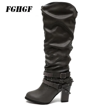 2018New boots high heel thick round head water drill high boots Big yards small yards 35-43 yards
2018New boots high heel thick round head water drill high boots Big yards small yards 35-43 yards