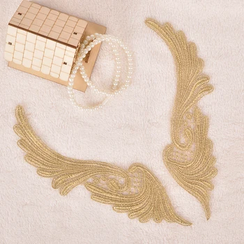 2017 DIY New High quality 3D Symmetrical wing patch Embroidery Water soluble lace for Ornaments wedding dress decorative
2017 DIY New High quality 3D Symmetrical wing patch Embroidery Water soluble lace for Ornaments wedding dress decorative