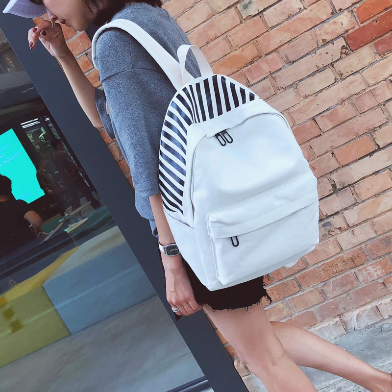 LEFTSIDE Stripe Canvas Backpack For Women 2018 Back To School Large Capacity Big Bags Teens Girls Backpacks Bags Back Pack 
LEFTSIDE Stripe Canvas Backpack For Women 2018 Back To School Large Capacity Big Bags Teens Girls Backpacks Bags Back Pack