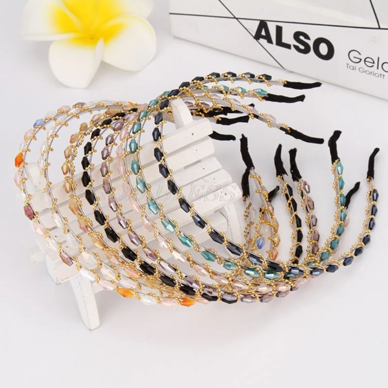 Korean Vintage Imitation Crystal Thin Headband Ladies Banquet Braided Gold Beaded Boutique Hair Hoop Irregular Jewelry Headpiece
Korean Vintage Imitation Crystal Thin Headband Ladies Banquet Braided Gold Beaded Boutique Hair Hoop Irregular Jewelry Headpiece