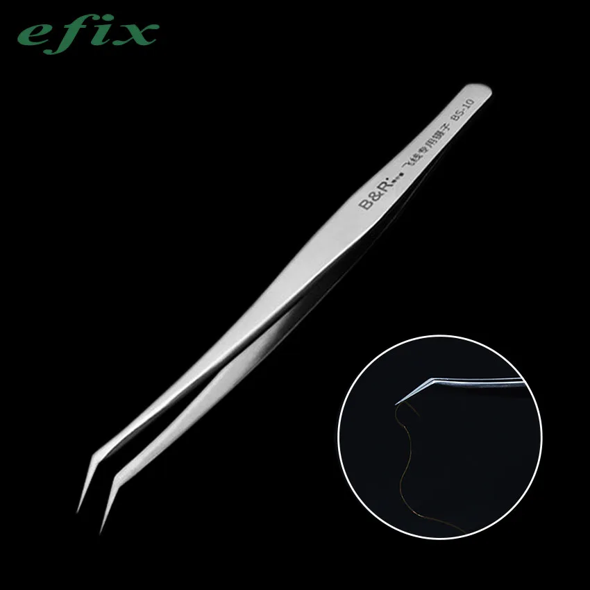 Stainless steel Repair Tweezers Clip 0.01mm Fly line fingerprint Acid-fast Anti corrosive Plier Jump Line for iphone Motherboard
Stainless steel Repair Tweezers Clip 0.01mm Fly line fingerprint Acid-fast Anti corrosive Plier Jump Line for iphone Motherboard