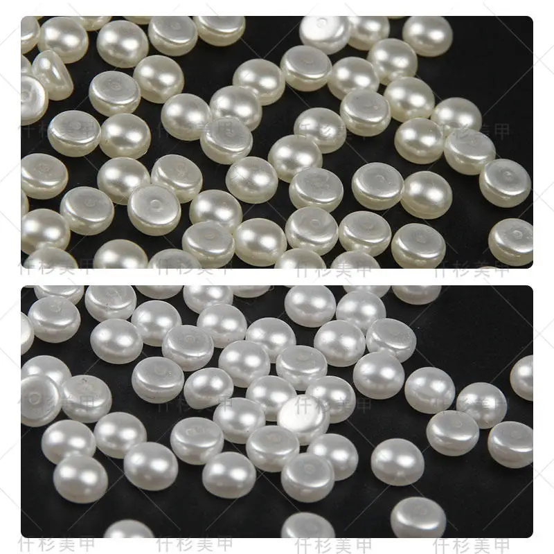 50pcs/pack New Japan Korea 3D Nail Art Deco Nail Accessories Kawaii Bread Pearl 6mm White Beige color DIY Nail Parts
50pcs/pack New Japan Korea 3D Nail Art Deco Nail Accessories Kawaii Bread Pearl 6mm White Beige color DIY Nail Parts