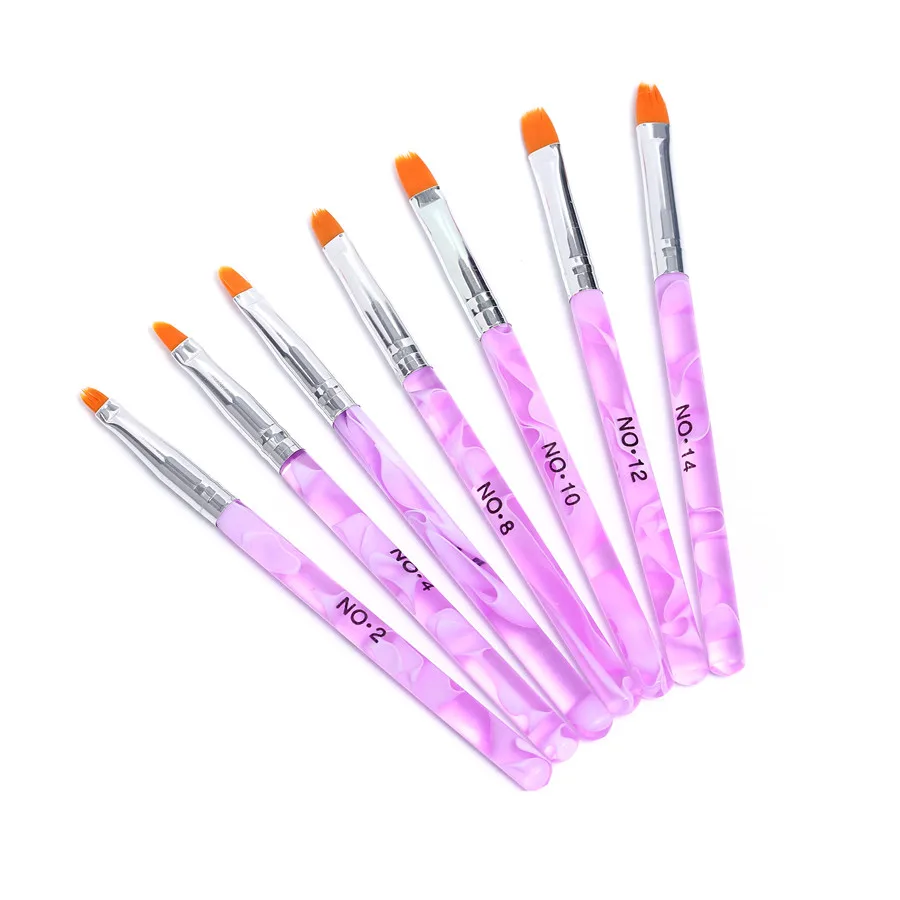 New Arrival Nail Art Brush Pen Acrylic Handle UV Gels Pen 7pcs Draw Paint Brush DIY Nail Design Manicure Nails Tools Nail Brush
New Arrival Nail Art Brush Pen Acrylic Handle UV Gels Pen 7pcs Draw Paint Brush DIY Nail Design Manicure Nails Tools Nail Brush