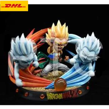 

7" Statue Dragon Ball Bust Super Saiyan Full-Length Portrait Gotenks SD Trunks Son Goten GK Action Figure Toy BOX 18CM Z1095
