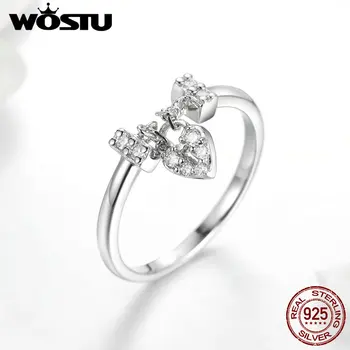 WOSTU 100% Sterling Silver 925 Ring Heartslock Zircon Wedding Rings For Women Engagement Party Luxury Silver Jewelry Gift FIR466
WOSTU 100% Sterling Silver 925 Ring Heartslock Zircon Wedding Rings For Women Engagement Party Luxury Silver Jewelry Gift FIR466